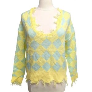 Small Women’s Just Polly Distressed Sweater